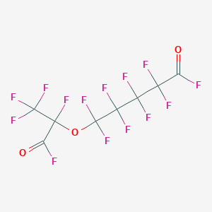 molecular formula C8F14O3 B14144603 Perfluoro-2-methyl-3-oxaoctanedioyl fluoride CAS No. 13140-22-2