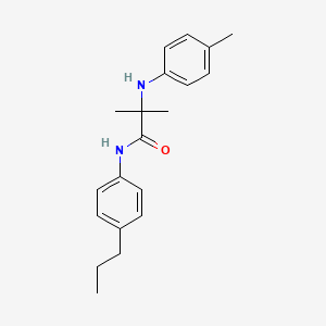 2-Methyl-N~2~-(4-methylphenyl)-N-(4-propylphenyl)alaninamide