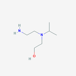 molecular formula C7H18N2O B14144682 2-[(2-Aminoethyl)(propan-2-yl)amino]ethan-1-ol CAS No. 5783-45-9