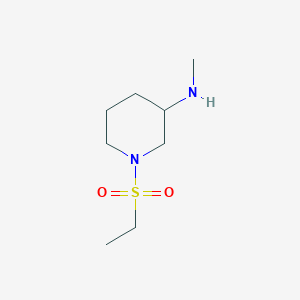 molecular formula C8H18N2O2S B14144686 1-(Ethylsulfonyl)-N-methyl-3-piperidinamine CAS No. 344419-33-6