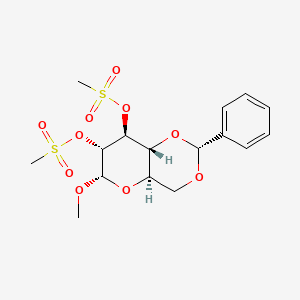 [(2R,4aR,6S,7R,8S,8aR)-6-methoxy-7-methylsulfonyloxy-2-phenyl-4,4a,6,7,8,8a-hexahydropyrano[3,2-d][1,3]dioxin-8-yl] methanesulfonate