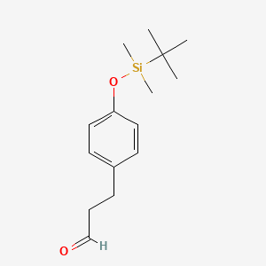 molecular formula C15H24O2Si B14144741 3-[4-[Tert-butyl(dimethyl)silyl]oxyphenyl]propanal CAS No. 147974-20-7