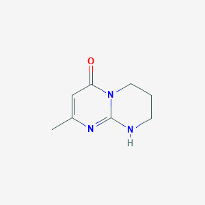 molecular formula C8H11N3O B1414475 2-methyl-6,7,8,9-tetrahydro-4H-pyrimido[1,2-a]pyrimidin-4-one CAS No. 879499-48-6