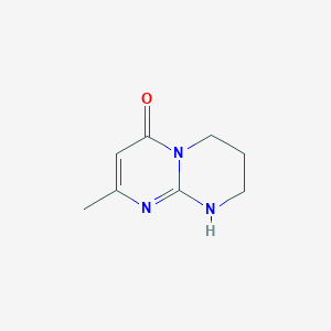 molecular formula C8H11N3O B1414475 2-甲基-6,7,8,9-四氢-4H-嘧啶并[1,2-a]嘧啶-4-酮 CAS No. 879499-48-6