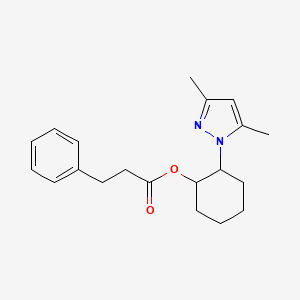 [2-(3,5-Dimethylpyrazol-1-yl)cyclohexyl] 3-phenylpropanoate