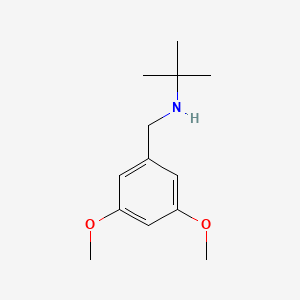 molecular formula C13H21NO2 B14144798 Tert-butyl[(3,5-dimethoxyphenyl)methyl]amine CAS No. 77775-72-5