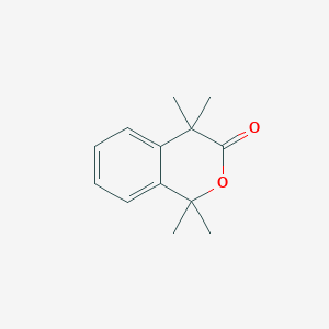 molecular formula C13H16O2 B14144800 1,1,4,4-Tetramethyl-1,4-dihydro-3H-2-benzopyran-3-one CAS No. 4355-41-3