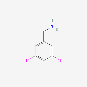 molecular formula C7H7I2N B14144809 1-(3,5-Diiodophenyl)methanamine CAS No. 1393568-80-3