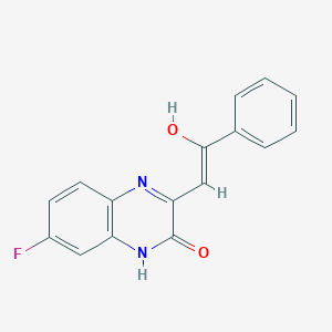 molecular formula C16H11FN2O2 B1414481 7-Fluoro-3-(2-oxo-2-phenyl-ethylidene)-3,4-dihydro-1H-quinoxalin-2-one CAS No. 1380572-42-8