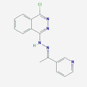 molecular formula C15H12ClN5 B14144833 1-chloro-4-{(2E)-2-[1-(pyridin-3-yl)ethylidene]hydrazinyl}phthalazine 