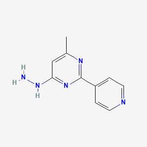 4-Hydrazinyl-6-methyl-2-(pyridin-4-yl)pyrimidine