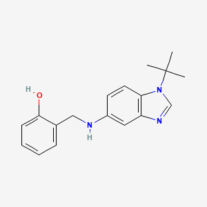 2-[[(1-Tert-butylbenzimidazol-5-yl)amino]methyl]phenol