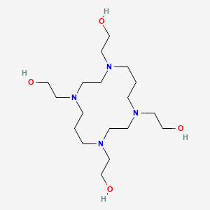 molecular formula C18H40N4O4 B14144898 2,2',2'',2'''-(1,4,8,11-Tetraazacyclotetradecane-1,4,8,11-tetrayl)tetra(ethan-1-ol) CAS No. 89066-00-2