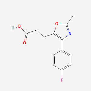 3-[4-(4-Fluorophenyl)-2-methyl-1,3-oxazol-5-yl]propanoic acid