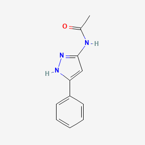 N-(3-phenyl-1H-pyrazol-5-yl)acetamide