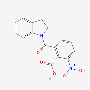 molecular formula C16H12N2O5 B14144937 2-(2,3-dihydro-1H-indol-1-ylcarbonyl)-6-nitrobenzoic acid CAS No. 299949-25-0