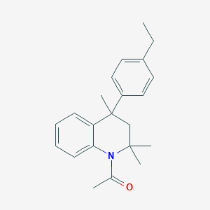 1-[4-(4-ethylphenyl)-2,2,4-trimethyl-3,4-dihydroquinolin-1(2H)-yl]ethanone