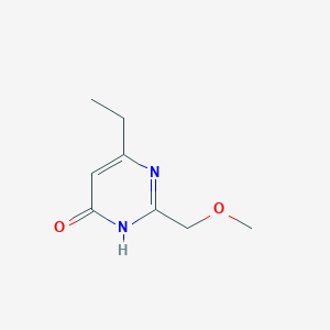 molecular formula C8H12N2O2 B1414500 6-Ethyl-2-(methoxymethyl)pyrimidin-4-ol CAS No. 911388-92-6