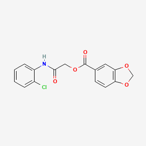 [2-(2-Chloroanilino)-2-oxoethyl] 1,3-benzodioxole-5-carboxylate