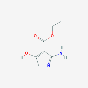 molecular formula C7H10N2O3 B1414503 Ethyl 2-amino-4-oxo-4,5-dihydro-1H-pyrrole-3-carboxylate CAS No. 1415719-58-2