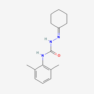 molecular formula C15H21N3O B14145060 1-(Cyclohexylideneamino)-3-(2,6-dimethylphenyl)urea CAS No. 318269-90-8