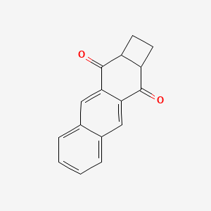 molecular formula C16H12O2 B14145087 1,2,2a,10a-Tetrahydrocyclobuta[b]anthracene-3,10-dione CAS No. 89023-95-0