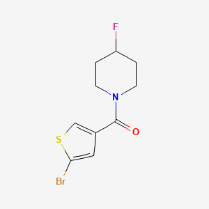 molecular formula C10H11BrFNOS B1414510 1-(5-Bromothiophene-3-carbonyl)-4-fluoropiperidine CAS No. 1999181-08-6