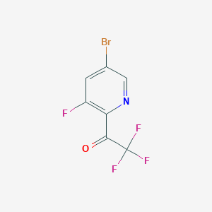 molecular formula C7H2BrF4NO B1414511 1-(5-Bromo-3-fluoropyridin-2-yl)-2,2,2-trifluoroethanone CAS No. 2231673-60-0