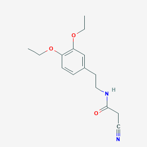 2-cyano-N-[2-(3,4-diethoxyphenyl)ethyl]acetamide