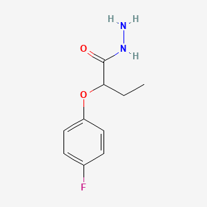 molecular formula C10H13FN2O2 B14145126 2-(4-Fluorophenoxy)butanehydrazide CAS No. 590356-80-2