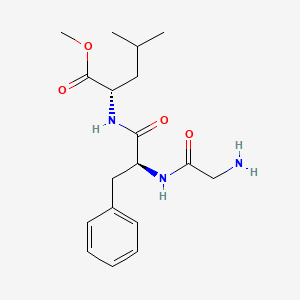 molecular formula C18H27N3O4 B14145133 L-Leucine, glycyl-L-phenylalanyl-, methyl ester CAS No. 4368-66-5