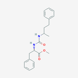 methyl N-[(4-phenylbutan-2-yl)carbamoyl]-L-phenylalaninate