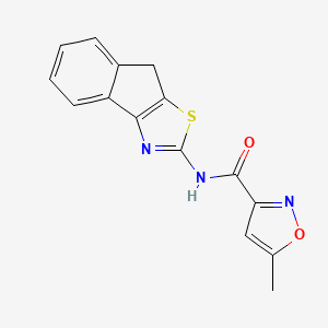 N-(8H-indeno[1,2-d]thiazol-2-yl)-5-methylisoxazole-3-carboxamide