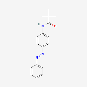 molecular formula C17H19N3O B14145166 2,2-dimethyl-N-(4-phenyldiazenylphenyl)propanamide CAS No. 1089287-46-6