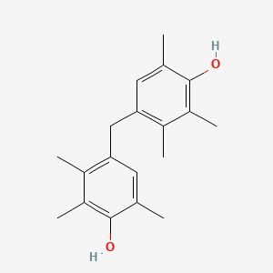 molecular formula C19H24O2 B14145176 4,4'-Methylenebis(2,3,6-trimethylphenol) CAS No. 29366-02-7