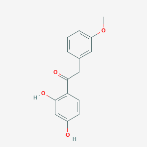 molecular formula C15H14O4 B14145197 1-(2,4-Dihydroxyphenyl)-2-(3-methoxyphenyl)ethan-1-one CAS No. 89019-83-0