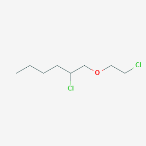 molecular formula C8H16Cl2O B14145200 2-Chloro-1-(2-chloroethoxy)hexane CAS No. 89026-54-0