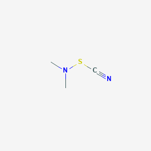 molecular formula C3H6N2S B14145233 Dimethylazanyl thiocyanate CAS No. 926-68-1