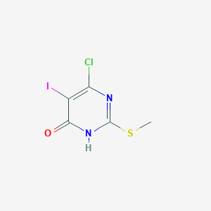 molecular formula C5H4ClIN2OS B1414525 6-Chloro-5-iodo-2-(methylthio)pyrimidin-4(1H)-one CAS No. 917895-50-2