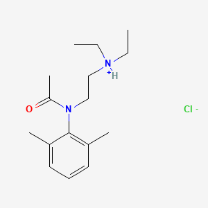 N-(2-(Diethylamino)ethyl)-2',6'-acetoxylidide, hydrochloride