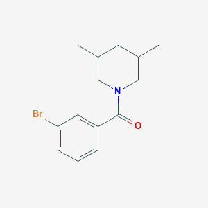 molecular formula C14H18BrNO B14145260 (3-Bromophenyl)(3,5-dimethyl-1-piperidinyl)methanone CAS No. 333345-94-1