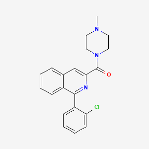 molecular formula C21H20ClN3O B14145264 [1-(2-Chlorophenyl)isoquinolin-3-yl](4-methylpiperazin-1-yl)methanone CAS No. 89242-35-3