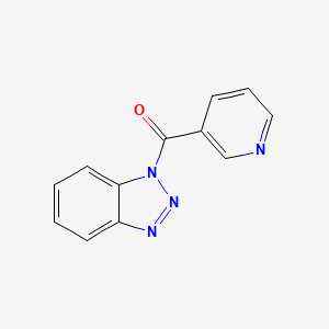 molecular formula C12H8N4O B14145289 1H-benzotriazol-1-yl(pyridin-3-yl)methanone CAS No. 144223-30-3