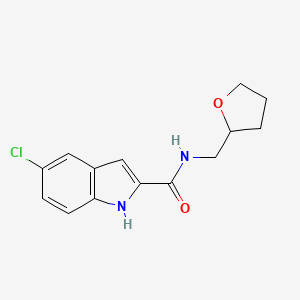 5-chloro-N-(oxolan-2-ylmethyl)-1H-indole-2-carboxamide