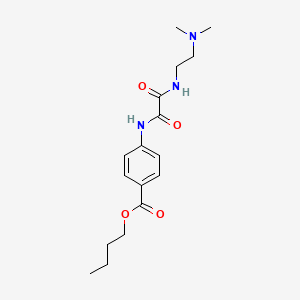 molecular formula C17H25N3O4 B14145319 Butyl 4-{[{[2-(dimethylamino)ethyl]amino}(oxo)acetyl]amino}benzoate CAS No. 368434-18-8