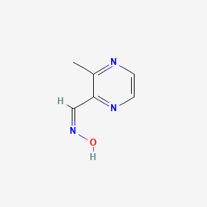 molecular formula C6H7N3O B1414534 (Z)-3-甲基吡嗪-2-甲醛肟 CAS No. 910824-80-5
