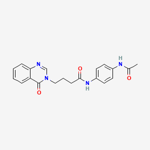 N-(4-acetamidophenyl)-4-(4-oxoquinazolin-3-yl)butanamide