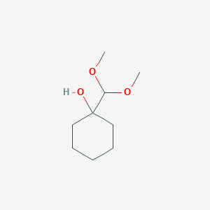 molecular formula C9H18O3 B14145384 Cyclohexanol, 1-(dimethoxymethyl)- CAS No. 89036-95-3