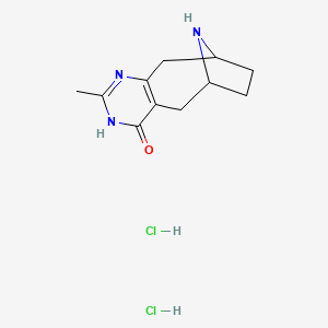 molecular formula C11H17Cl2N3O B1414539 5-甲基-4,6,13-三氮-三环[8.2.1.0*3,8*]十三-3,5,7-三烯-7-醇二盐酸盐 CAS No. 1229626-84-9