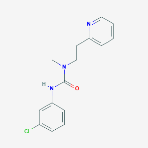 molecular formula C15H16ClN3O B14145408 3-(3-Chlorophenyl)-1-methyl-1-(2-pyridin-2-ylethyl)urea CAS No. 708211-06-7